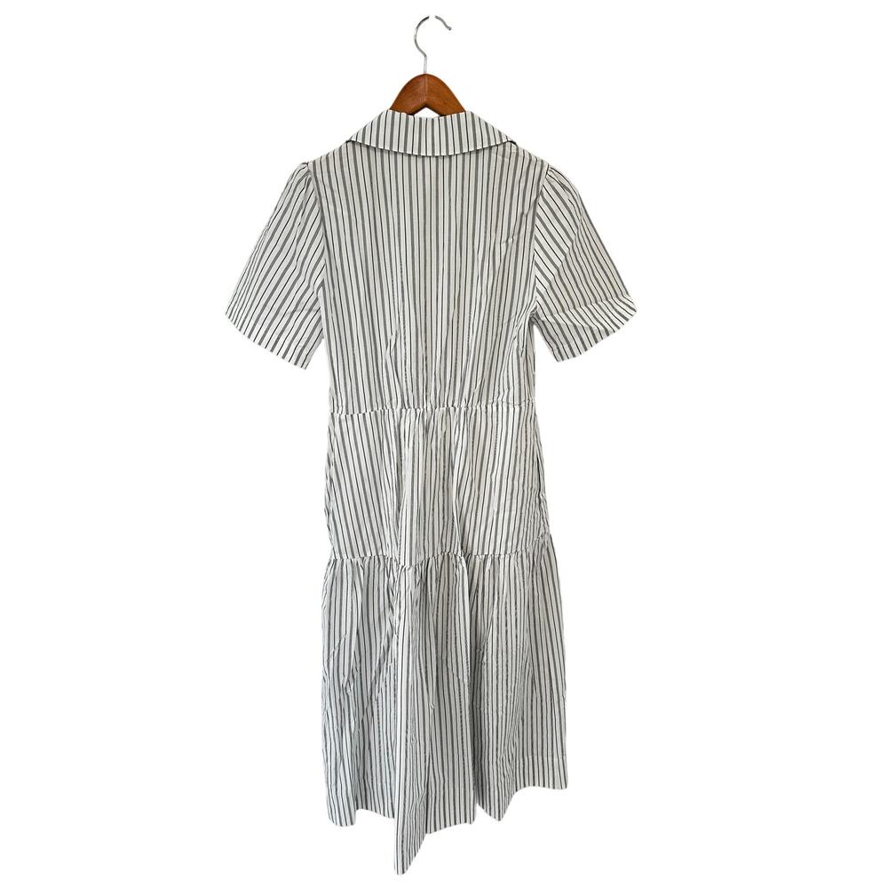 Evereve Ella Striped Poplin Midi Button Down Shirt Dress // S - Picture 10 of 12